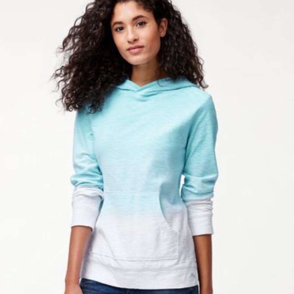 Tommy Bahama Knoll Dip-Dye Hoodie Blue/White
